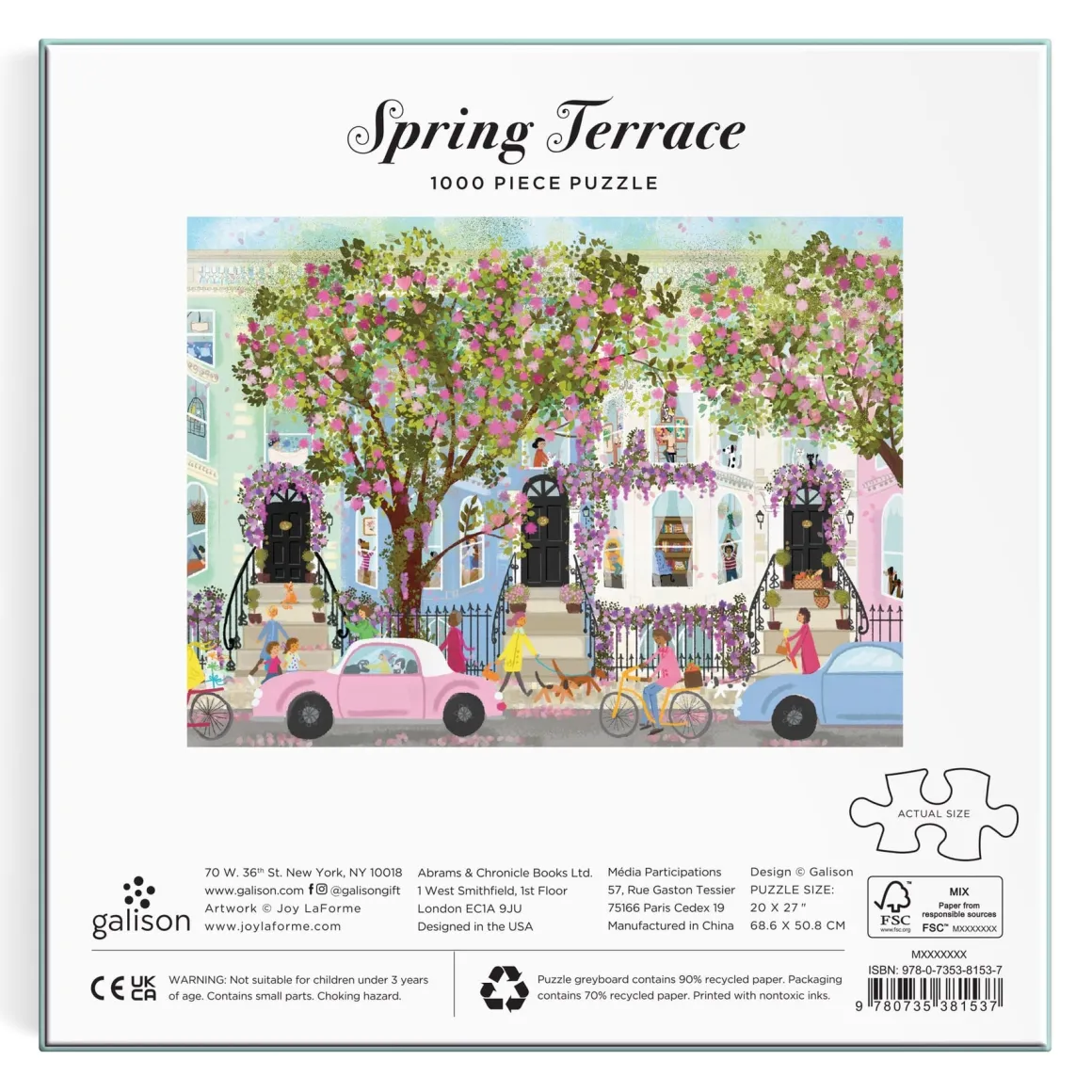 Joy Laforme Spring Terrace 1000 Piece Puzzle