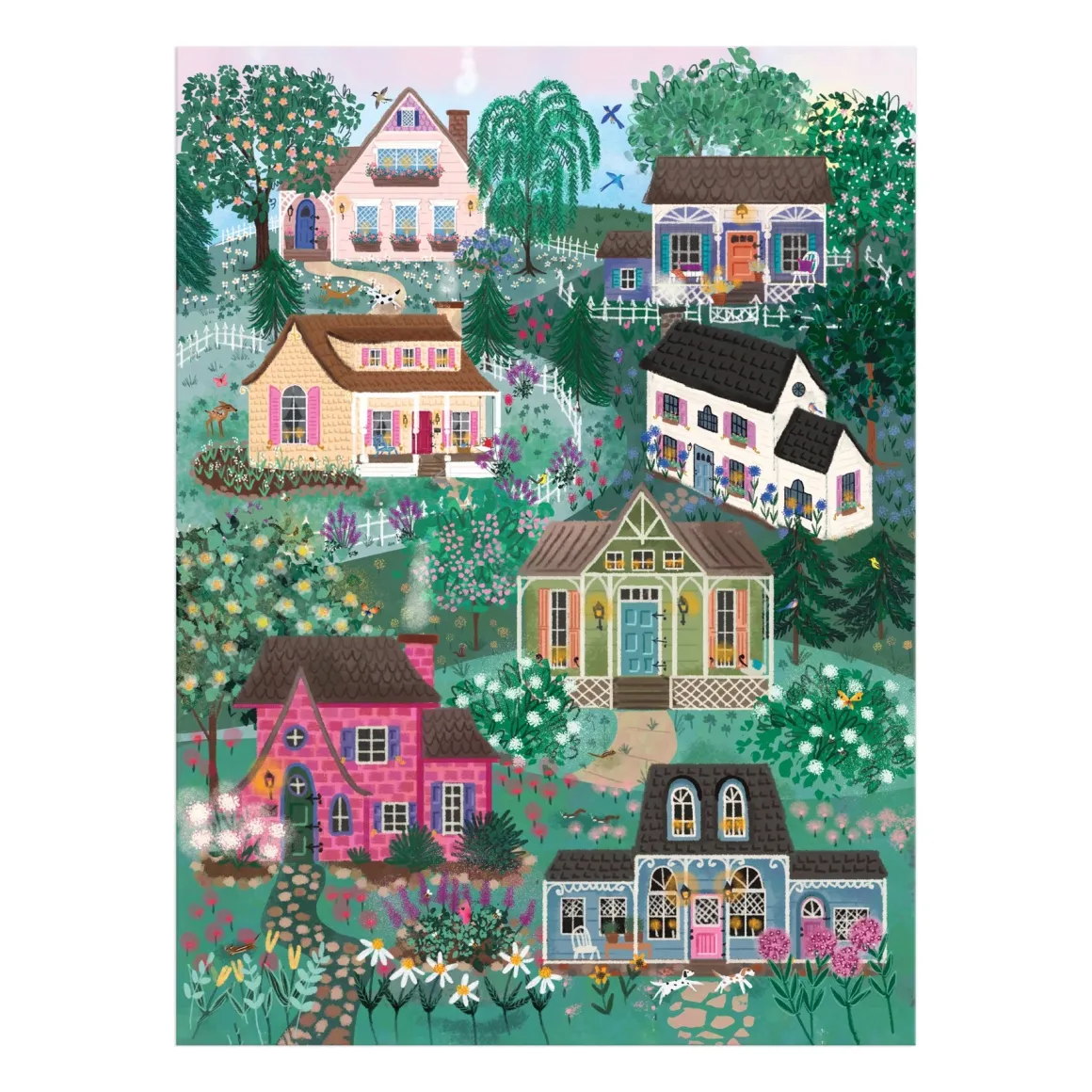 Joy Laforme The Cottage Hills 1000 Piece Puzzle in a Square Box