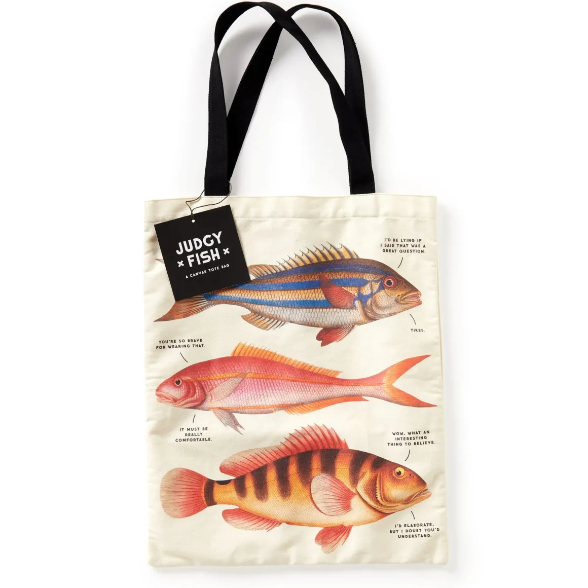 Judgy Fish Canvas Tote