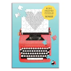 Just My Type Vintage Typewriter 100 Piece Mini Shaped Jigsaw Puzzle