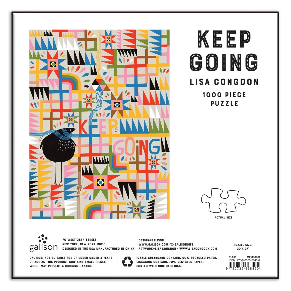 Keep Going 1000 Piece Jigsaw Puzzle
