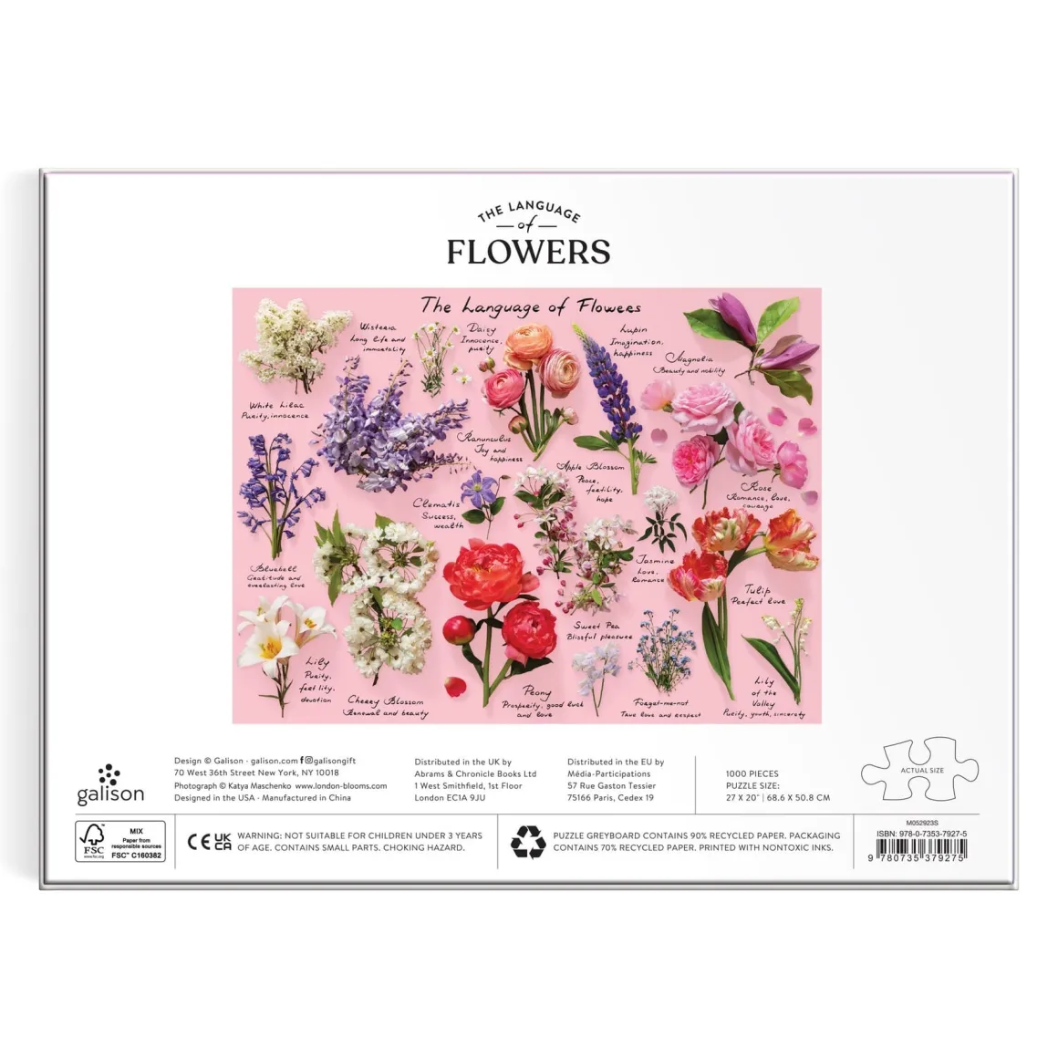 Language of Flowers 1000 Piece Puzzle