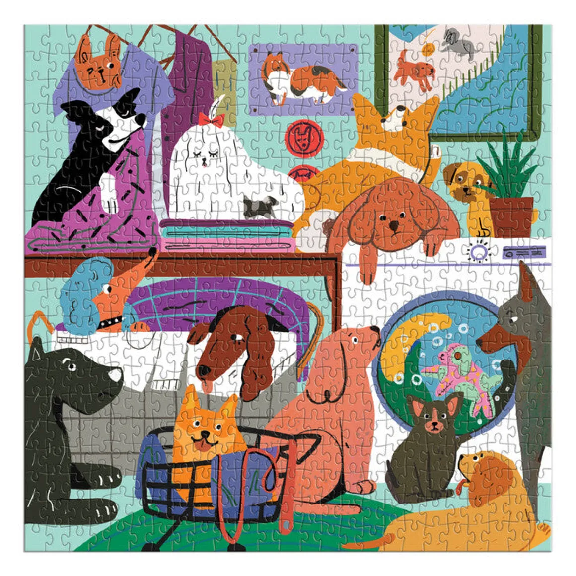 Laundry Dogs 500 Piece Puzzle