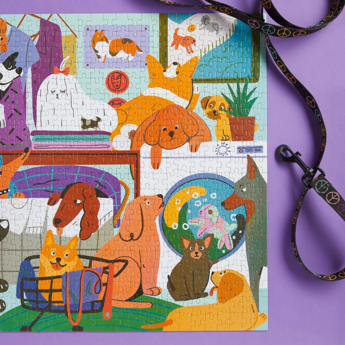 Laundry Dogs 500 Piece Puzzle
