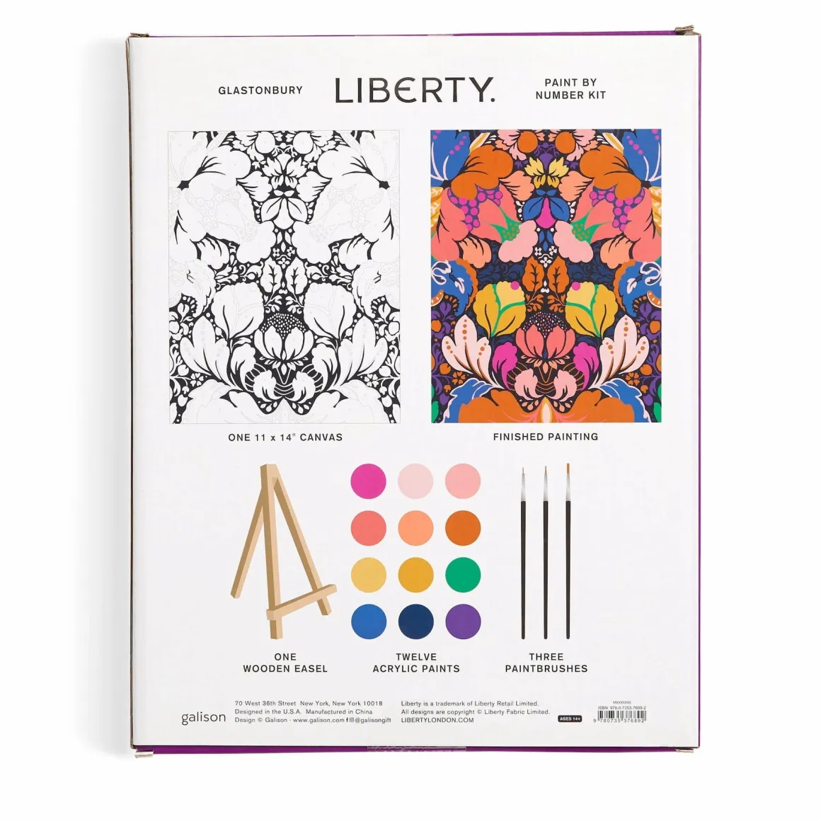 Liberty Glastonbury 11 x 14 Paint By Number Kit