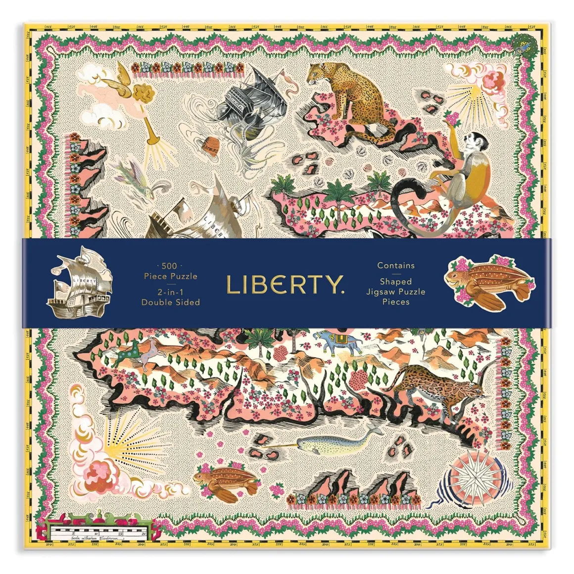 Liberty London Maxine Double-Sided 500 Piece Jigsaw Puzzle