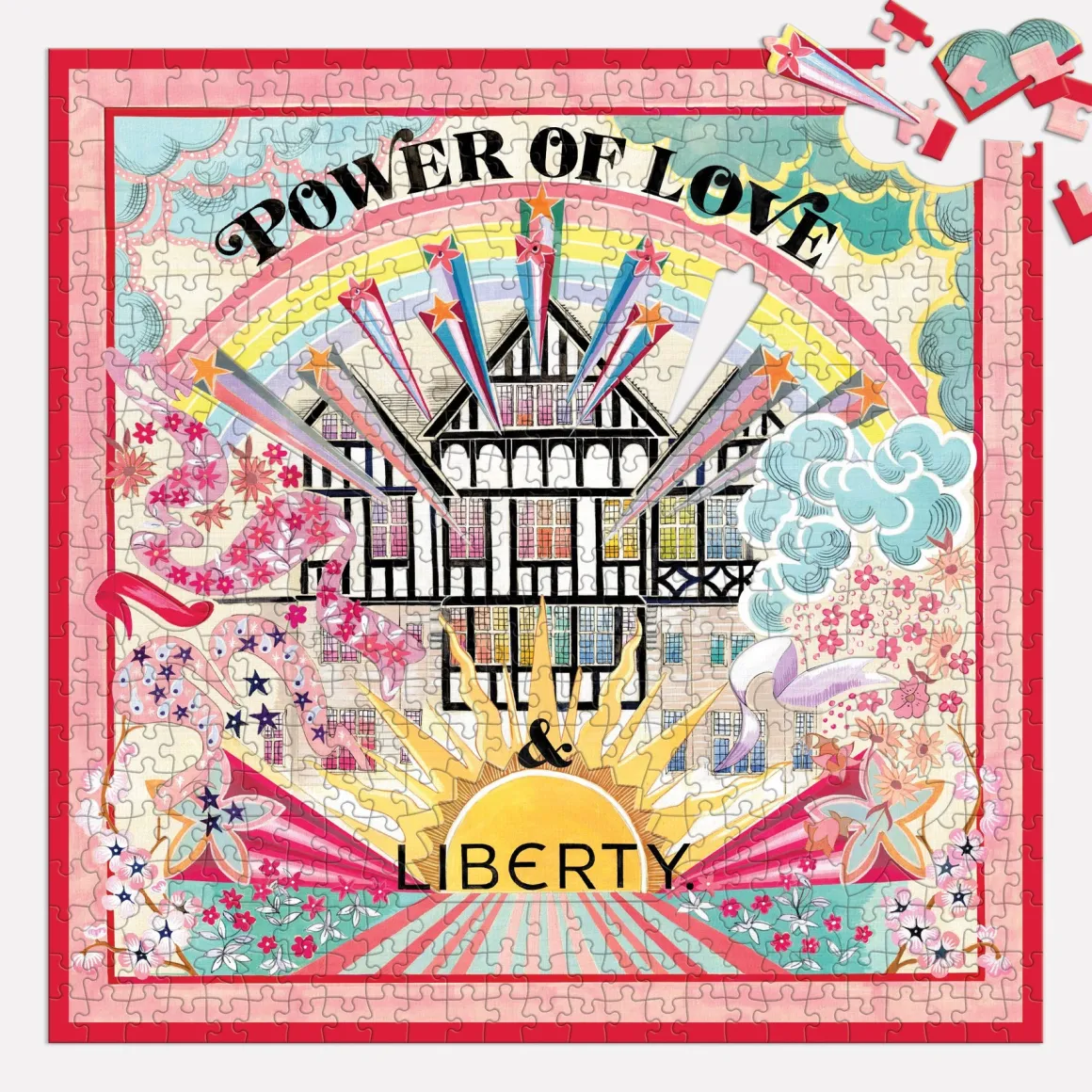 Liberty Power of Love 500 Piece Double Sided Jigsaw Puzzle with Shaped Pieces
