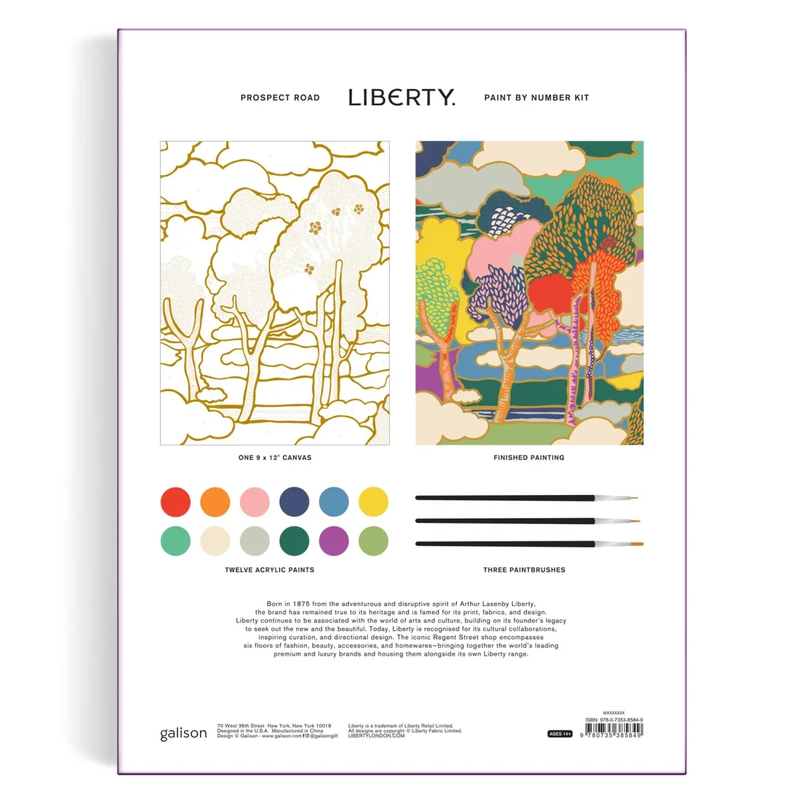 Liberty Prospect Road 9 x 12 Paint by Number Kit