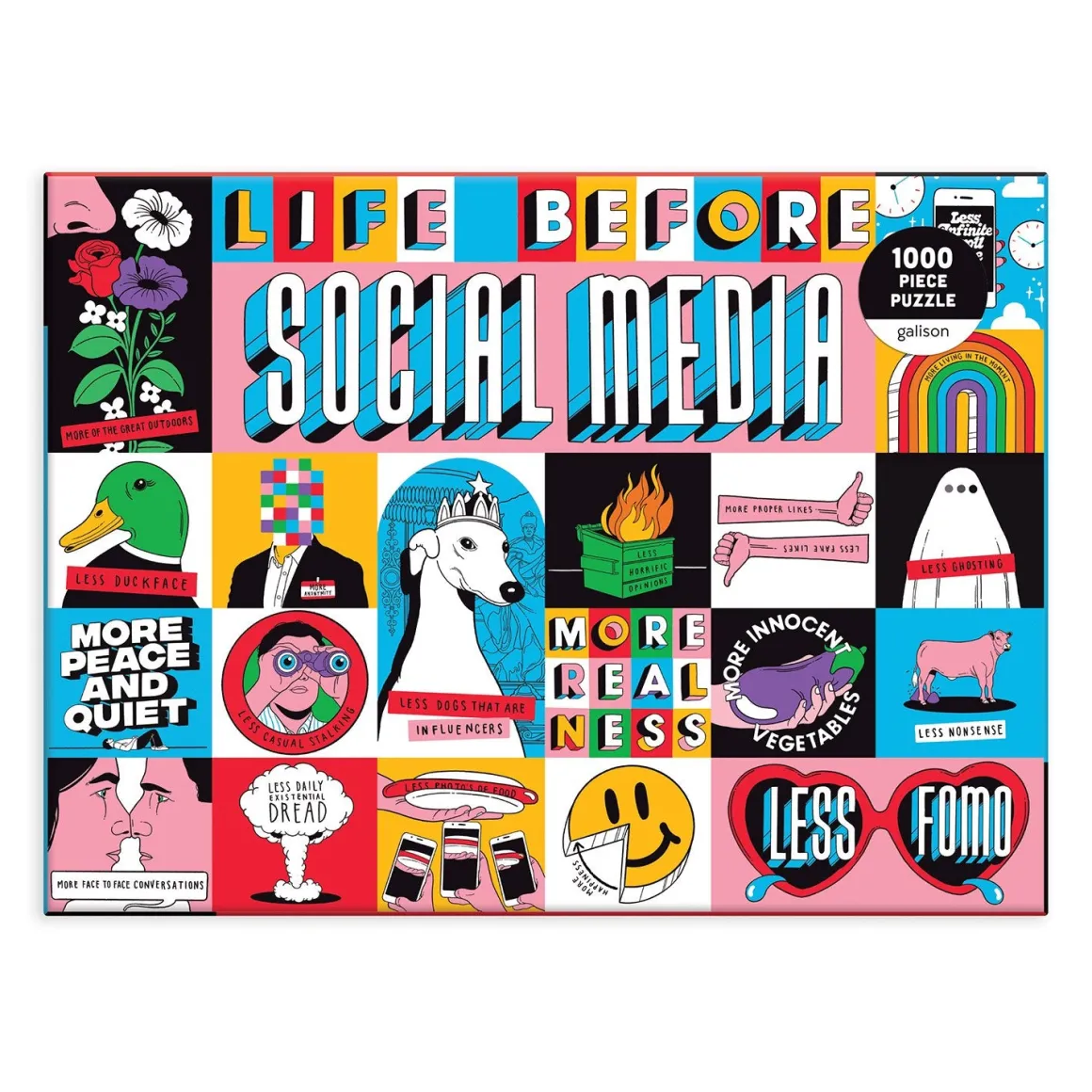 Life Before Social Media 1000 Piece Jigsaw Puzzle