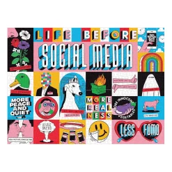 Life Before Social Media 1000 Piece Jigsaw Puzzle
