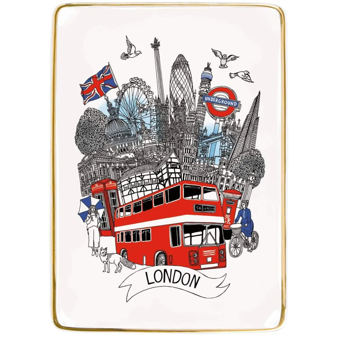 London Medium Porcelain Tray