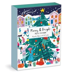 Louise Cunningham Merry and Bright 12 Days of Christmas Advent Puzzle Calendar