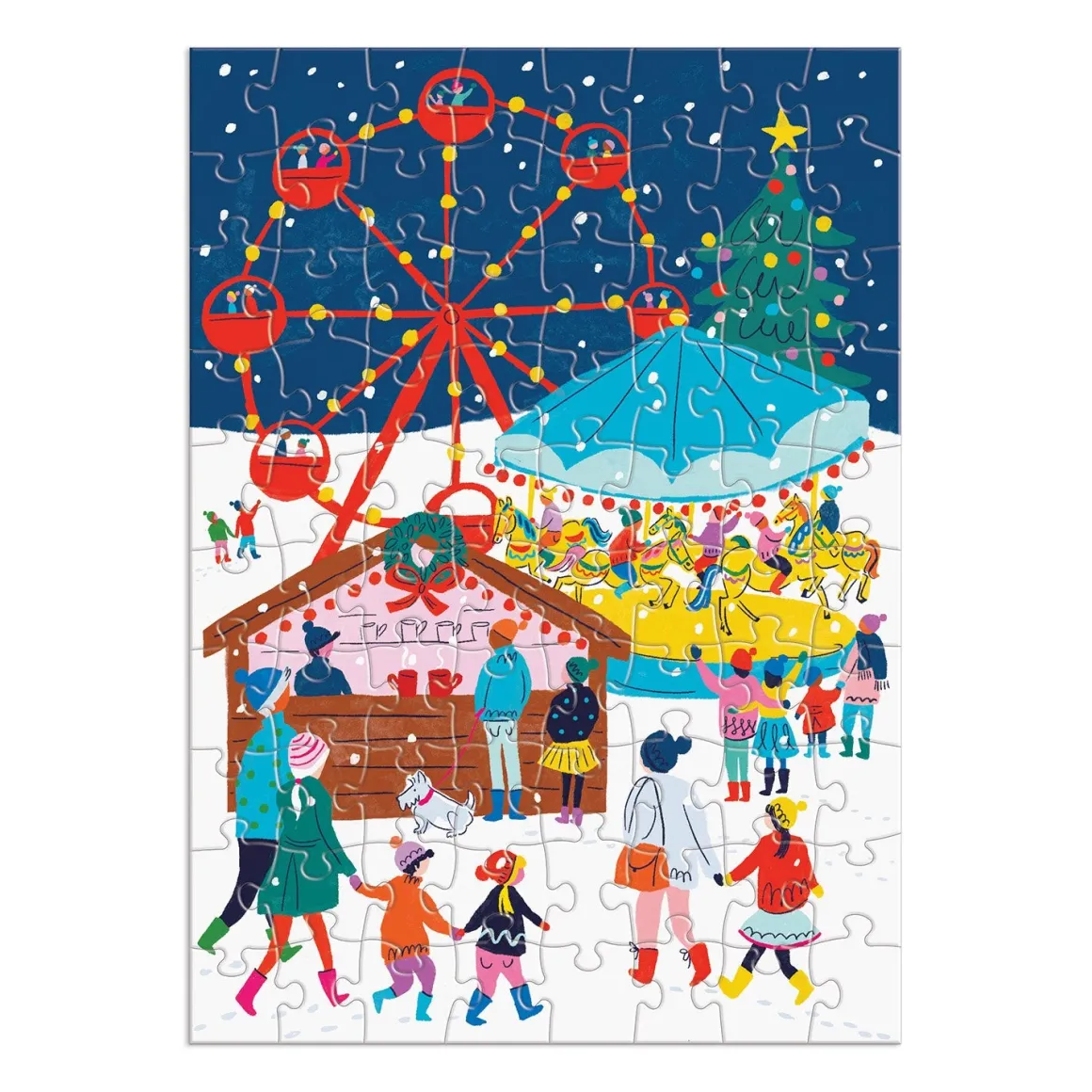 Louise Cunningham Merry and Bright 12 Days of Christmas Advent Puzzle Calendar