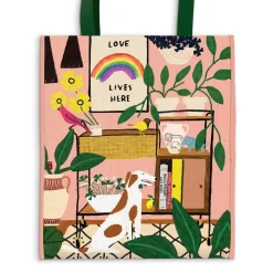 Love Lives Here Reusable Shopping Bag