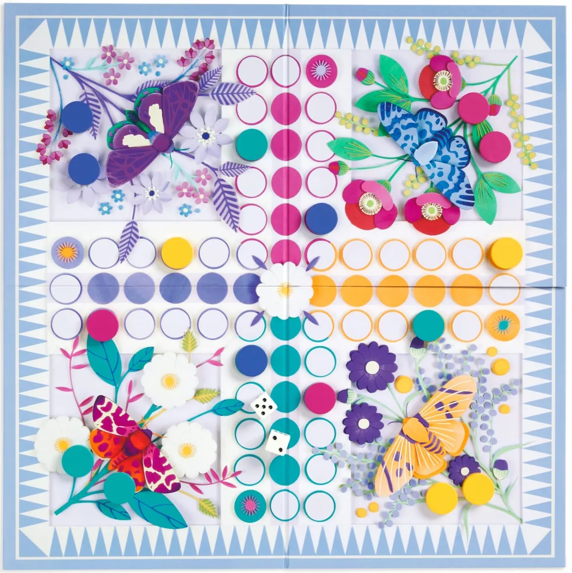 Ludo In Bloom Classic Board Game Set