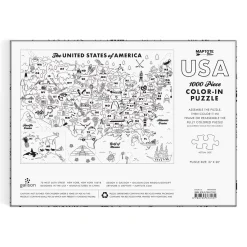 Maptote USA Color-In 1000 Piece Puzzle