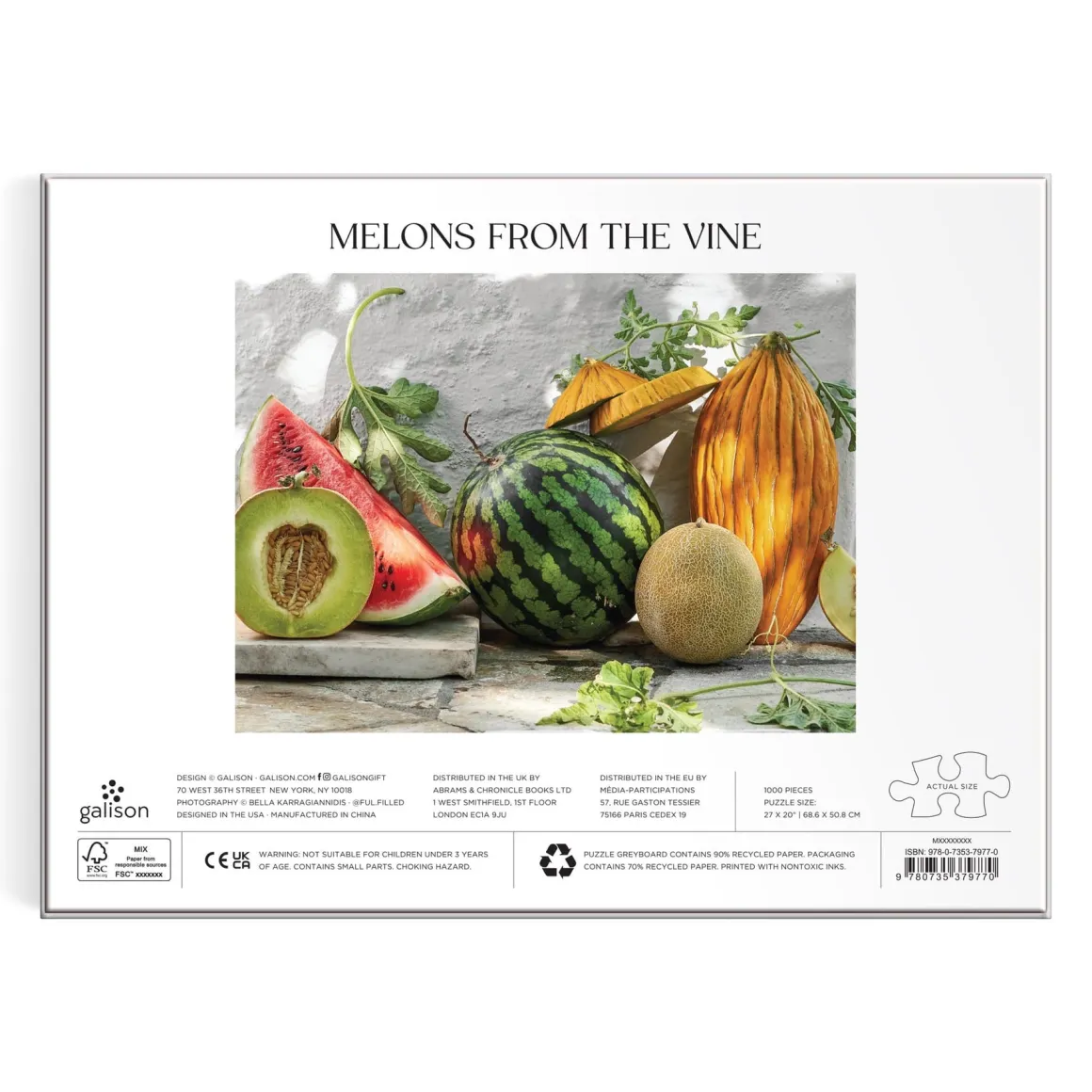 Melons from the Vine 1000 Piece Puzzle