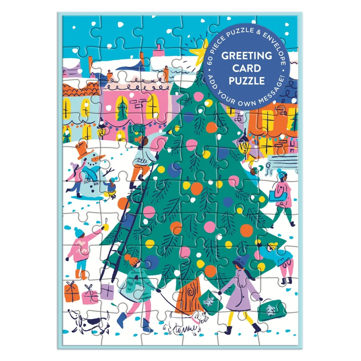 Merry & Bright Greeting Card Puzzle