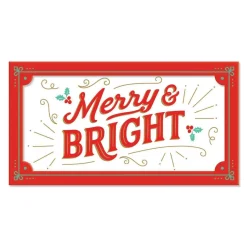 Merry & Bright Porcelain Tray