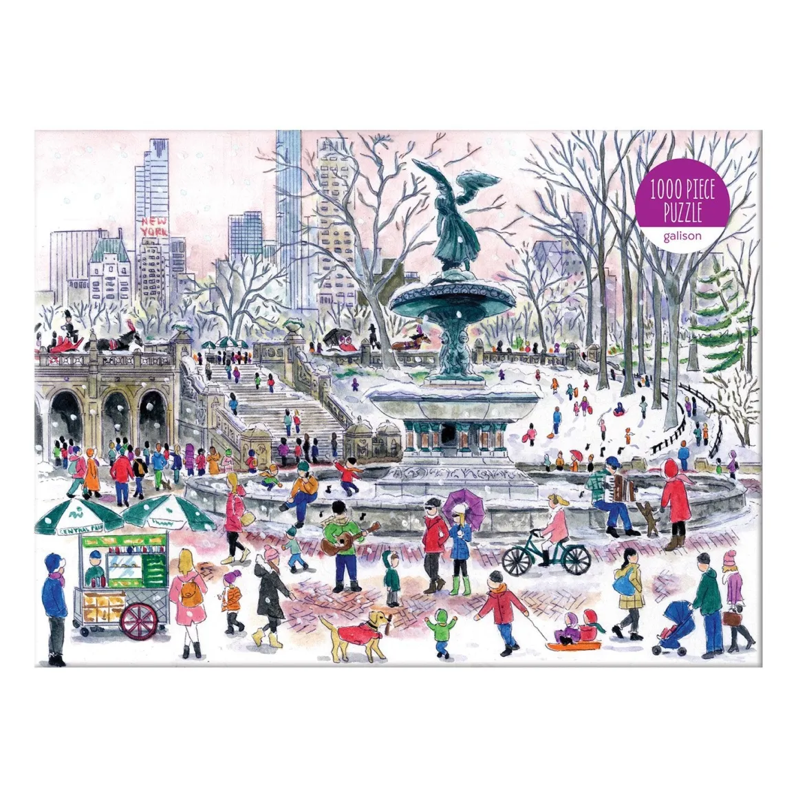 Michael Storrings Bethesda Fountain 1000 Piece Jigsaw Puzzle