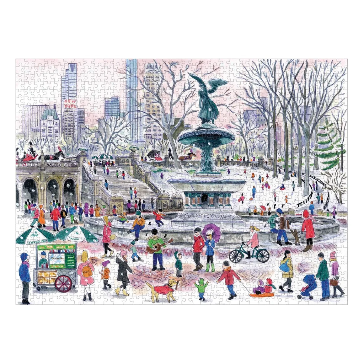 Michael Storrings Bethesda Fountain 1000 Piece Jigsaw Puzzle