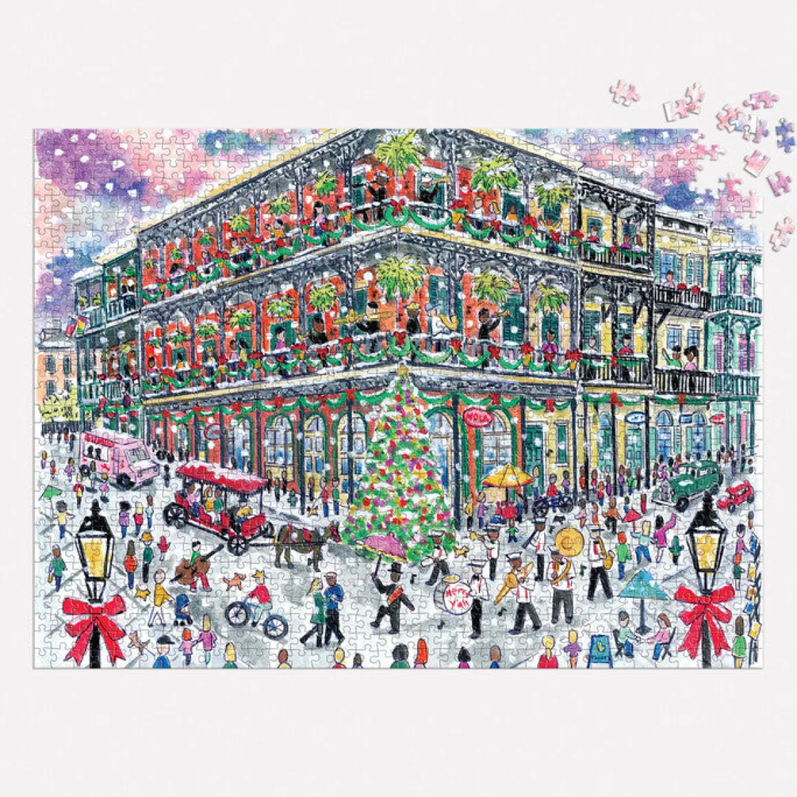 Michael Storrings Christmas in New Orleans 1000 Piece Puzzle