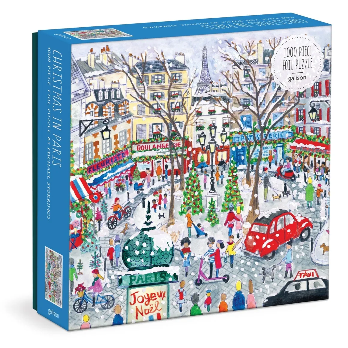 Michael Storrings Christmas in Paris 1000 Piece Foil Puzzle