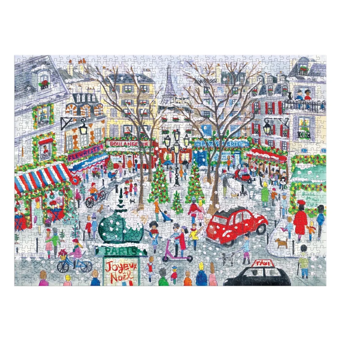 Michael Storrings Christmas in Paris 1000 Piece Foil Puzzle