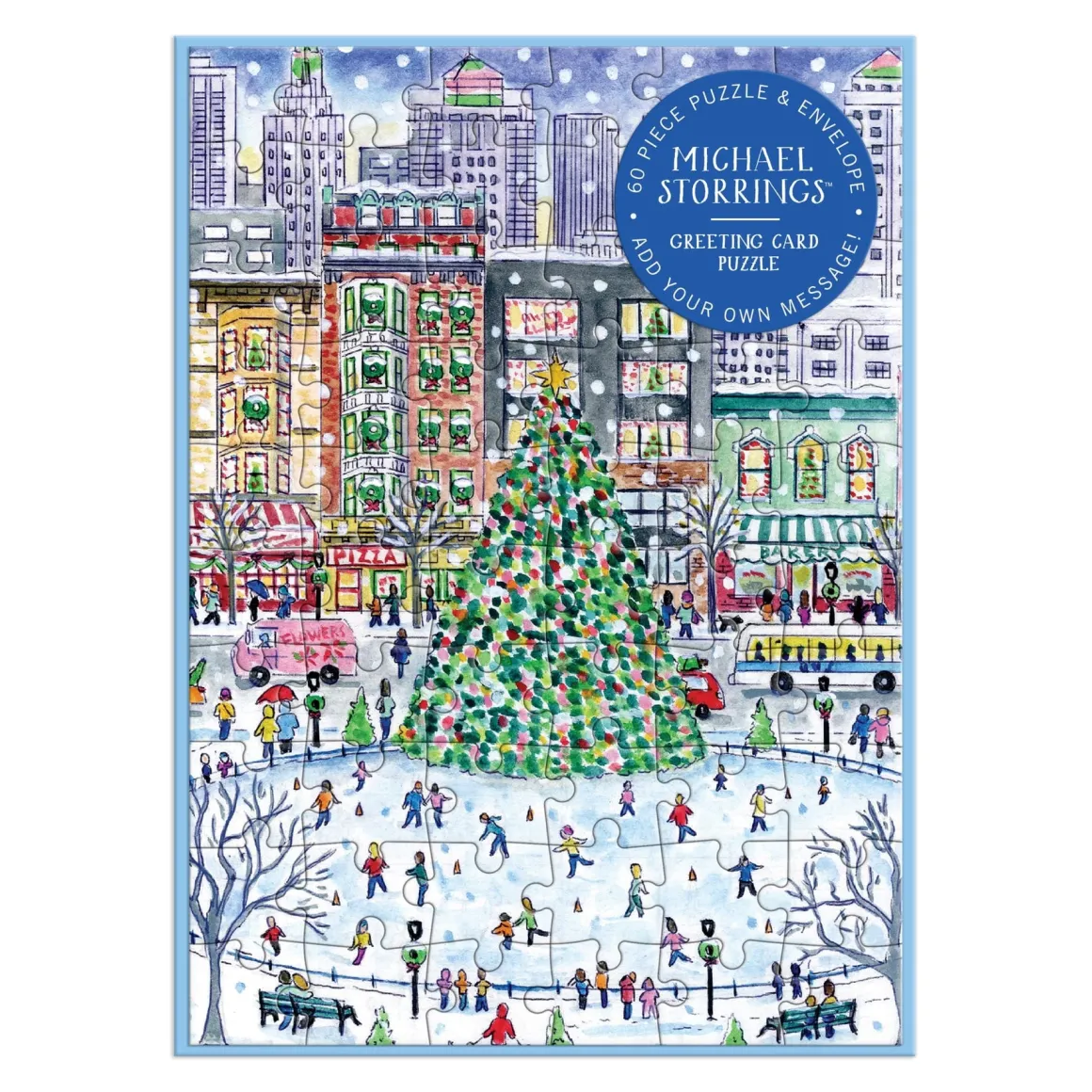 Michael Storrings Christmas in the City Greeting Card Puzzle