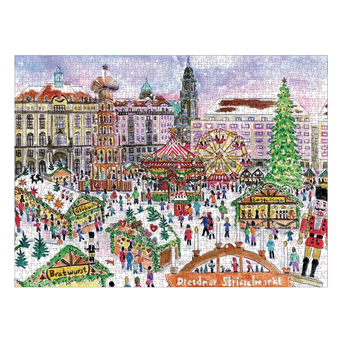 Michael Storrings Christmas Market 1000 Piece Puzzle