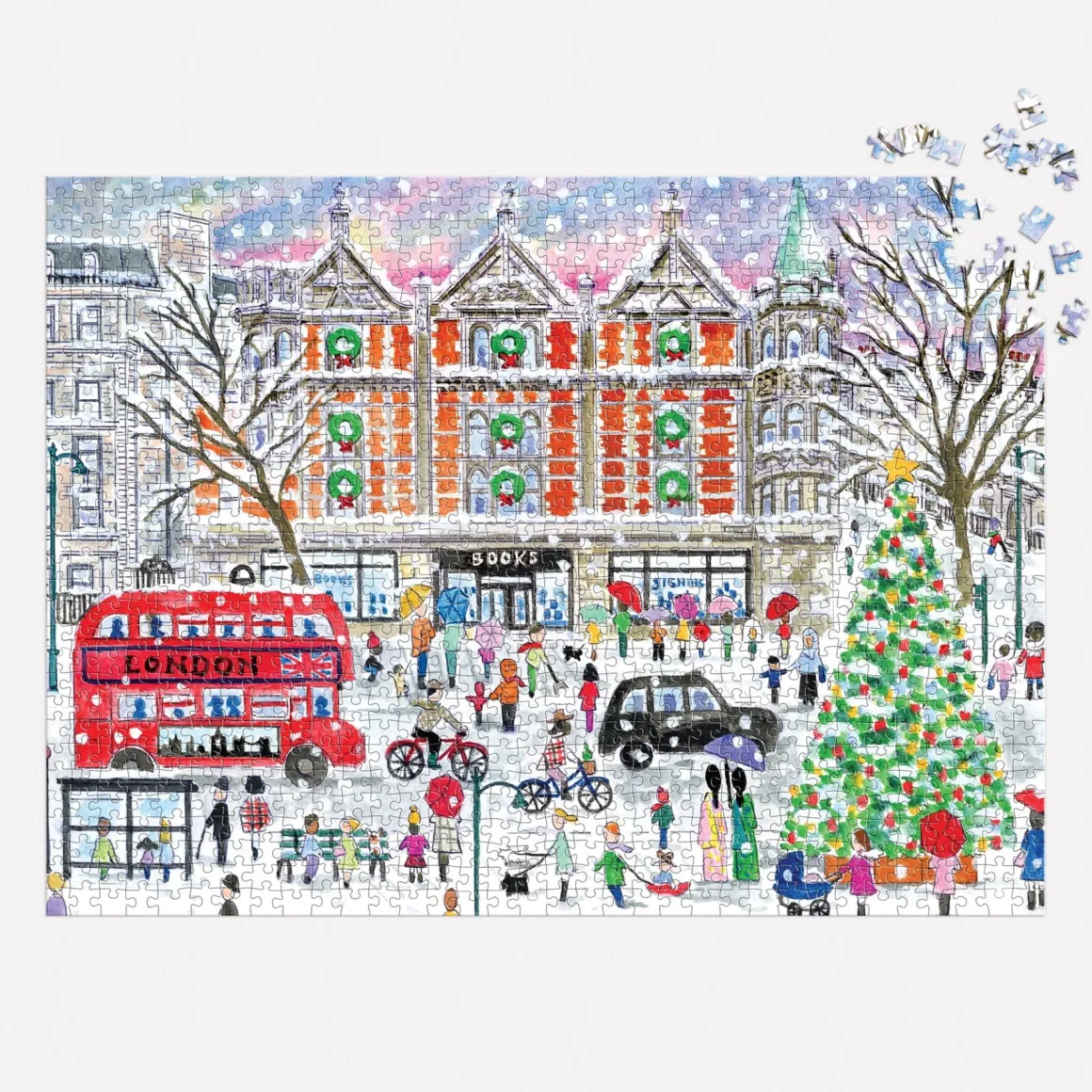 Michael Storrings Christmas in London 1000 Piece Puzzle