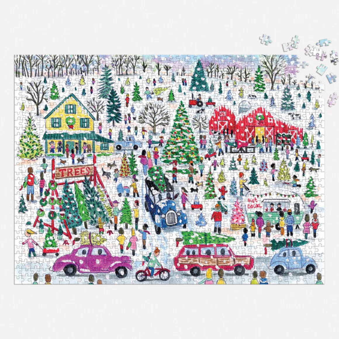 Michael Storrings Christmas Tree Farm 1000 Piece Foil Puzzle