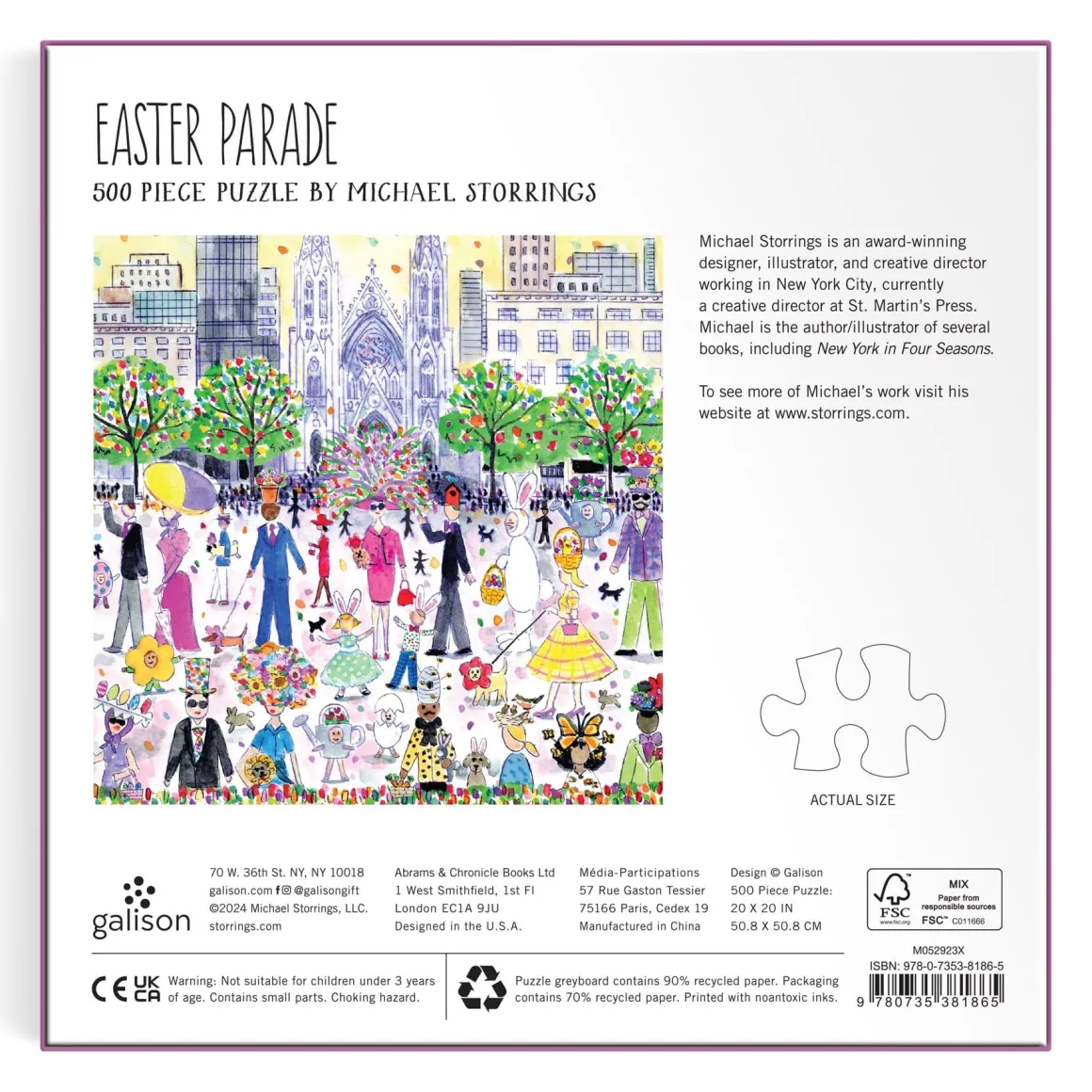 Michael Storrings Easter Parade 500 Piece Puzzle