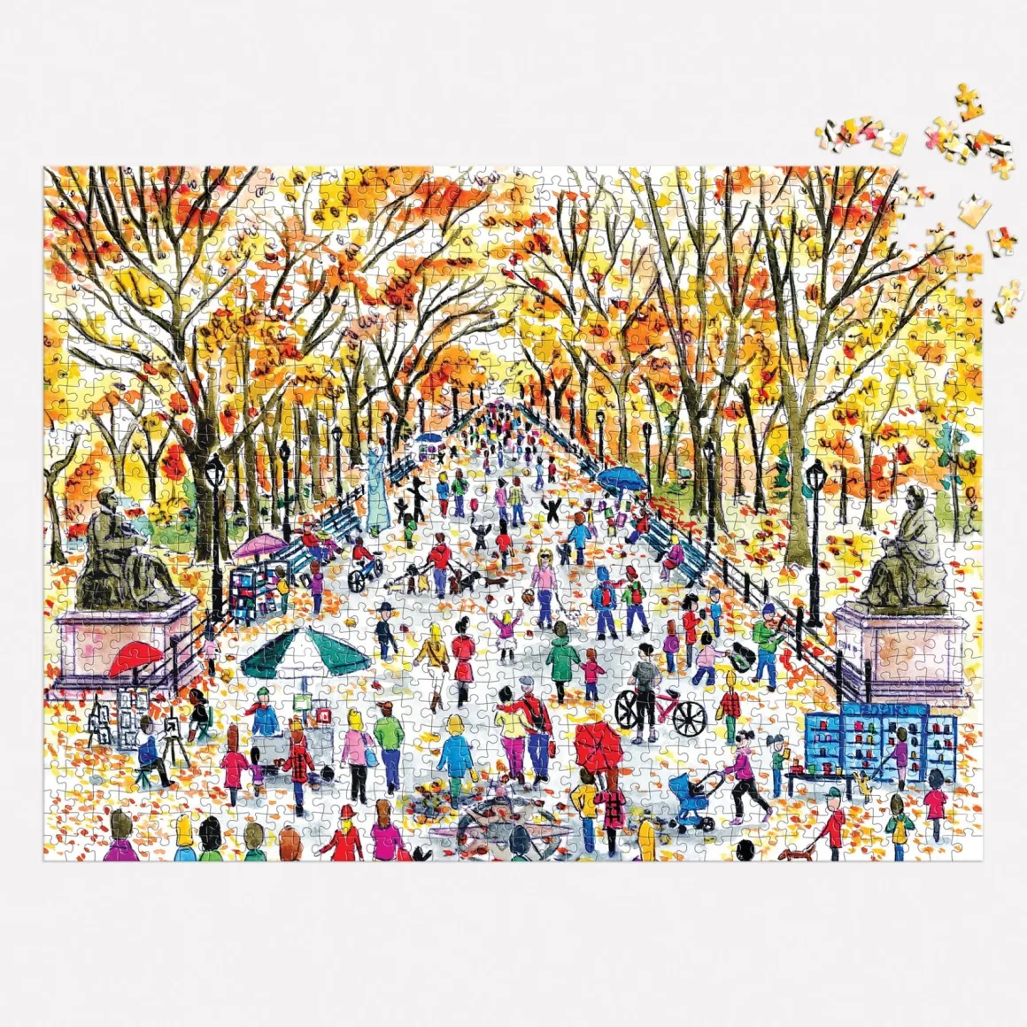 Michael Storrings Fall in Central Park 1000 Piece Puzzle