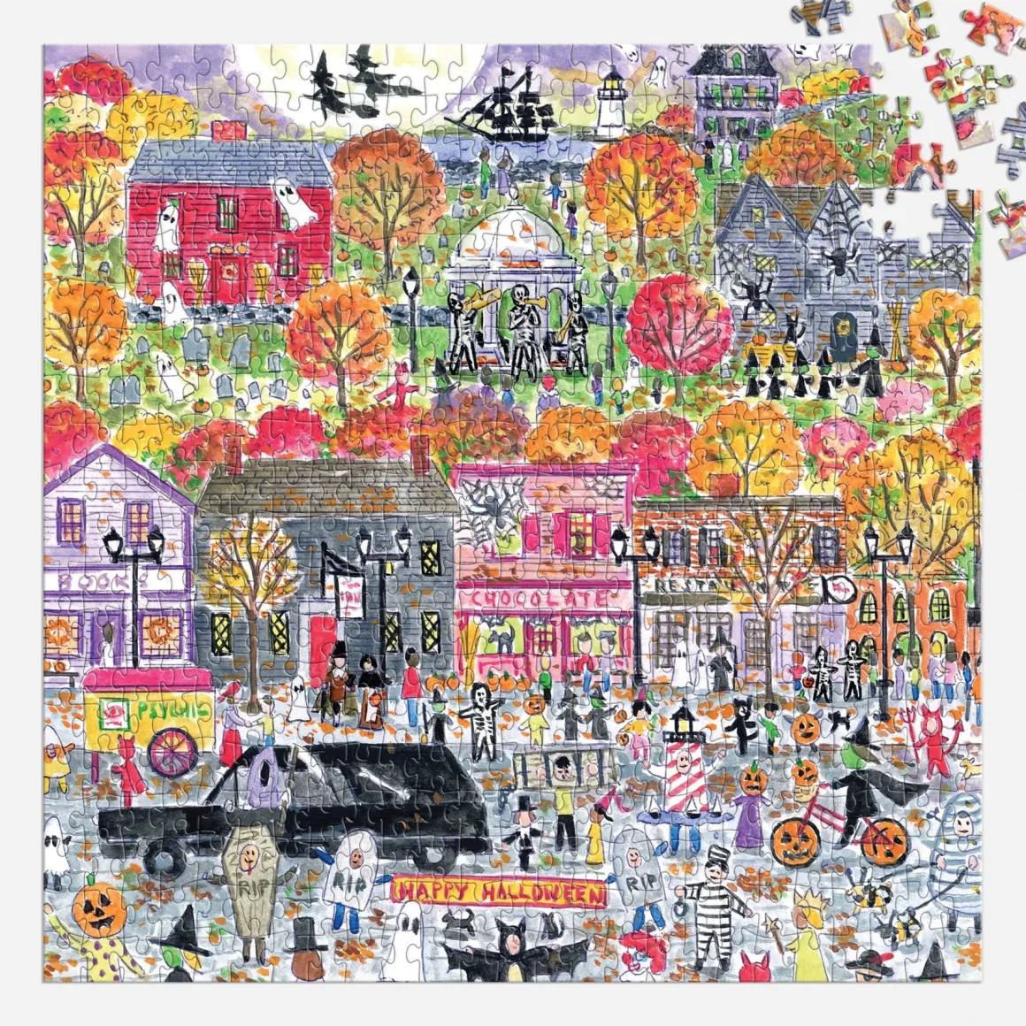 Michael Storrings Halloween Parade 500 Piece Puzzle