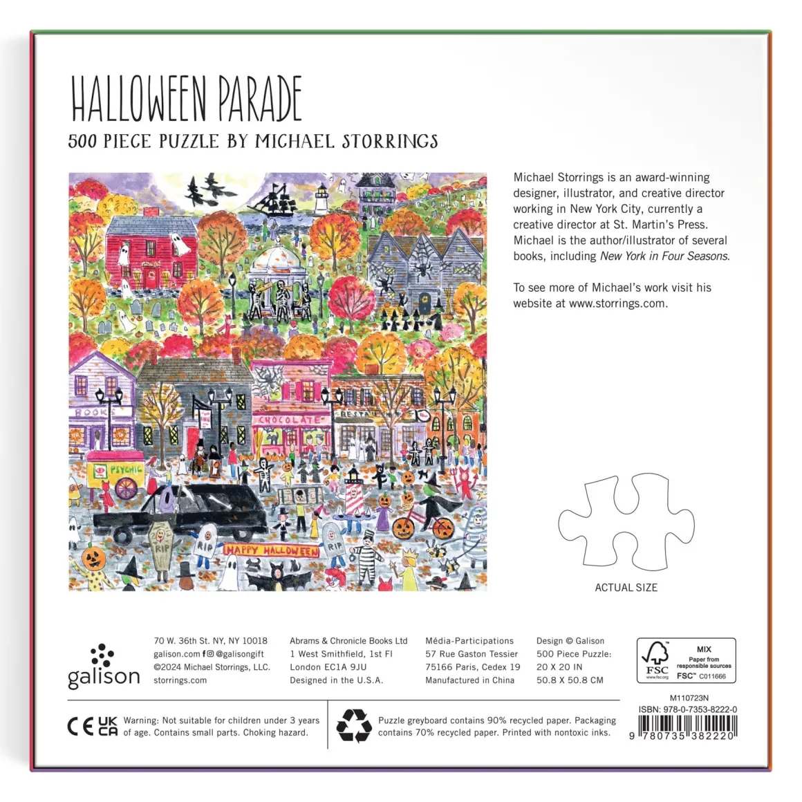 Michael Storrings Halloween Parade 500 Piece Puzzle