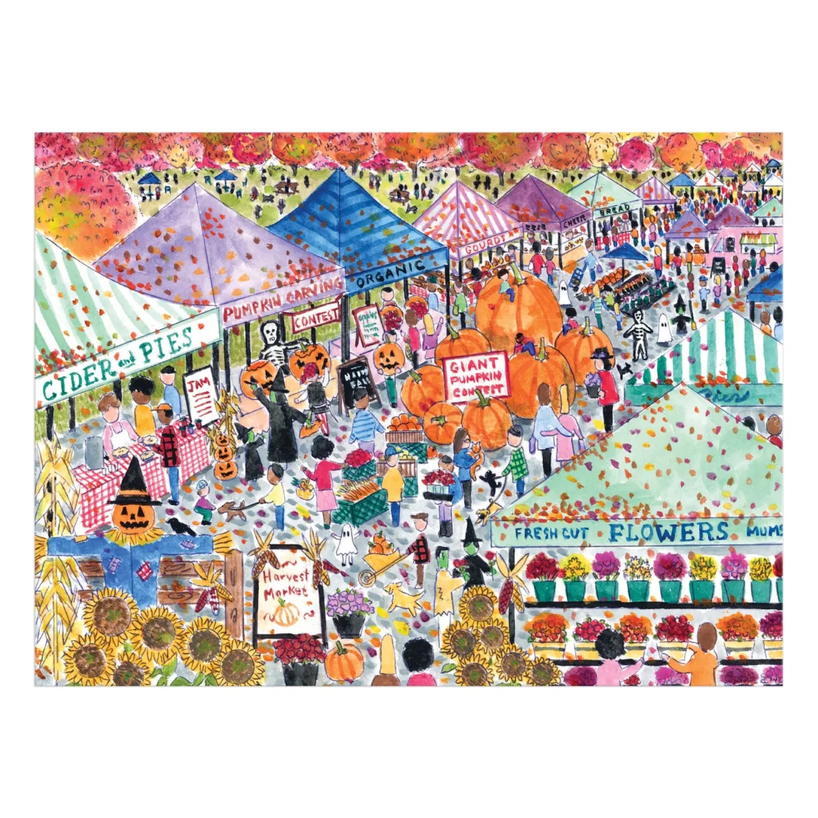 Michael Storrings Harvest Market 1000 Piece Puzzle