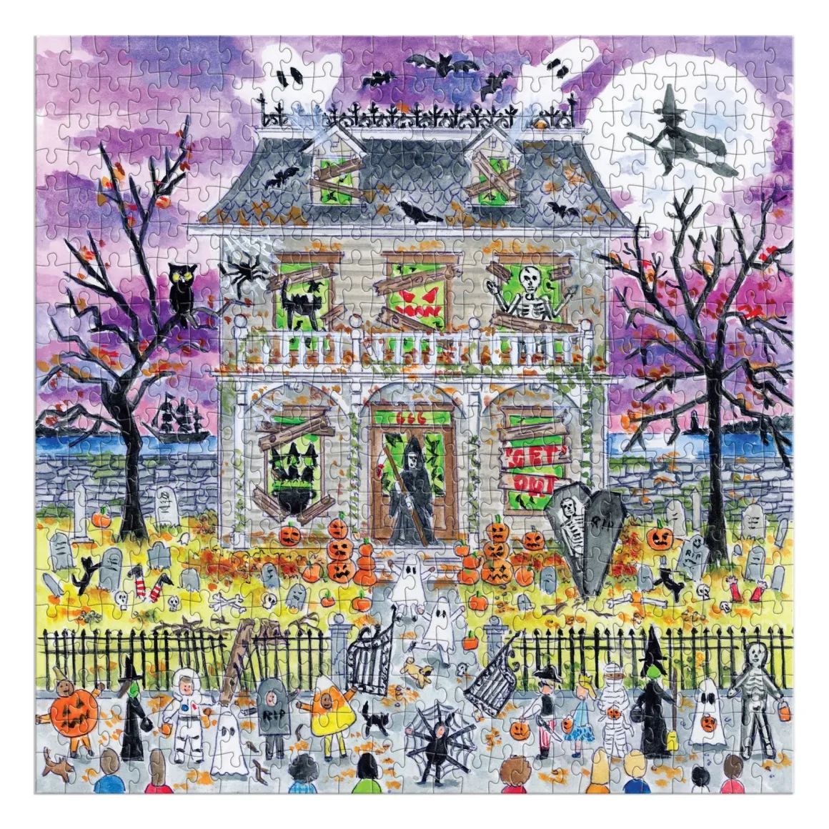 Michael Storrings Haunted House 500 Piece Glow in the Dark Puzzle
