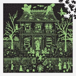 Michael Storrings Haunted House 500 Piece Glow in the Dark Puzzle