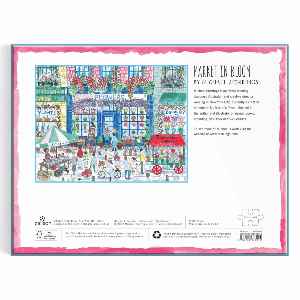 Michael Storrings Market in Bloom 2000 Piece Puzzle
