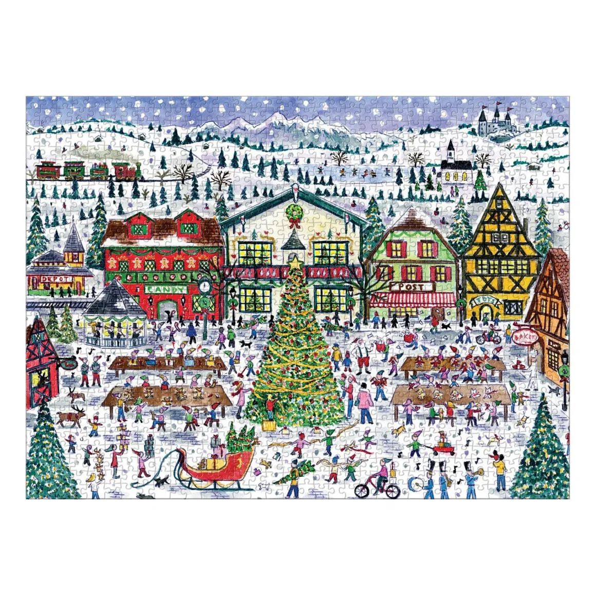 Michael Storrings Santa's Village 1000 Piece Puzzle