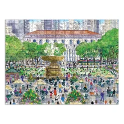 Michael Storrings Springtime at the Library 500 Piece Double-Sided Puzzle