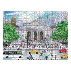Michael Storrings Springtime at the Library 500 Piece Double-Sided Puzzle