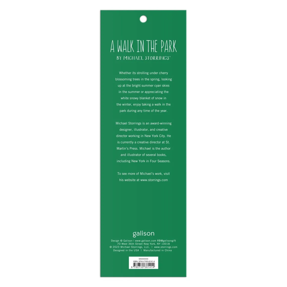 Michael Storrings Walk in the Park Magnetic Bookmarks