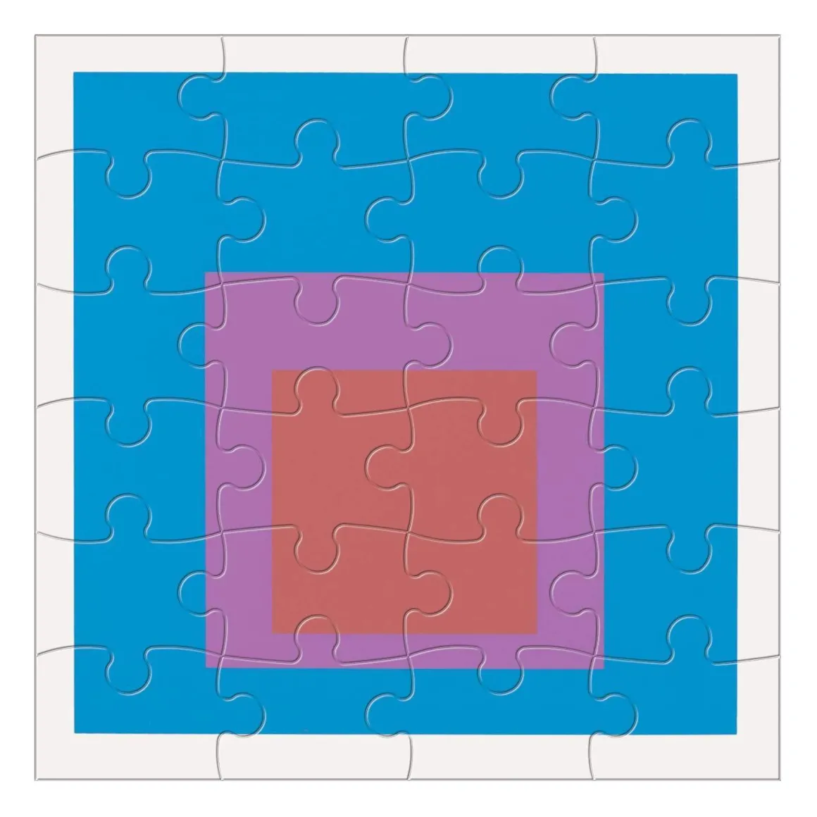 MoMA Josef Albers Wood Jigsaw Puzzle Set