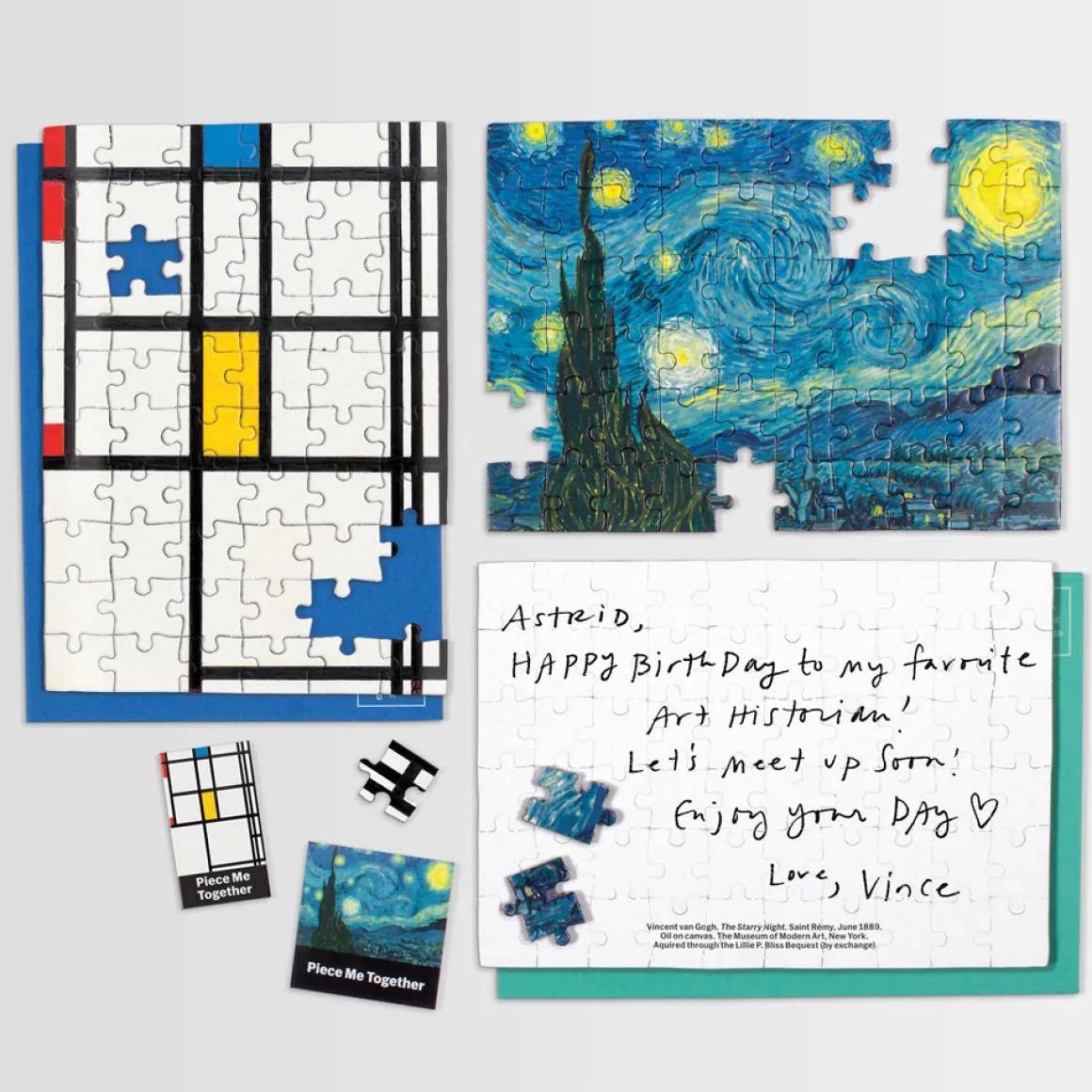 MoMA Mondrian Greeting Card Puzzle