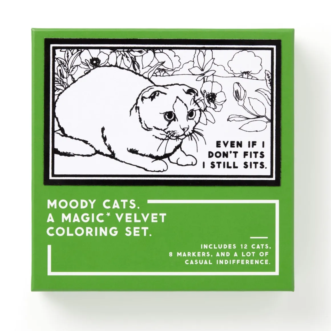 Moody Cats Magic Velvet Coloring Set