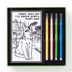 Moody Cats Magic Velvet Coloring Set