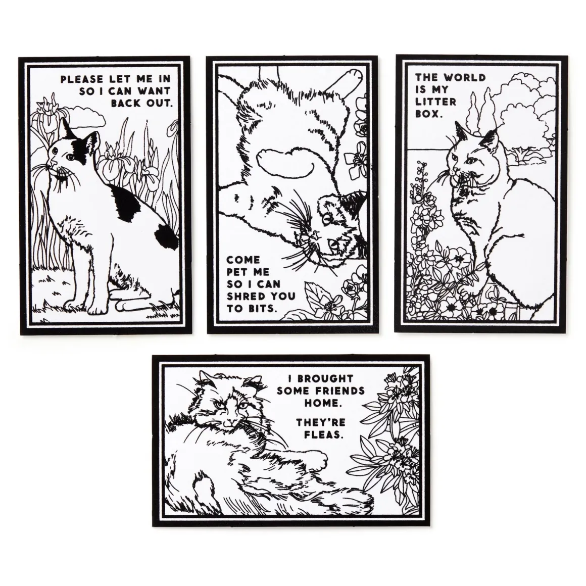 Moody Cats Magic Velvet Coloring Set