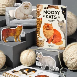 Moody Cats Sticker Book